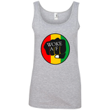 Woke AF-  Anvil Ladies' 100% Ringspun Cotton Tank Top
