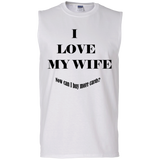 I Love My Wife - Men's Cotton Sleeveless Tee