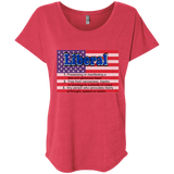 Liberal Flag - Ladies' Triblend Dolman Sleeve