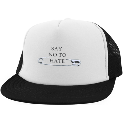 Say no to hate-Trucker Hat with Snapback