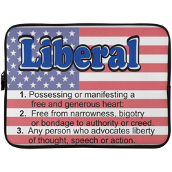 Liberal Flag -  15 inch Laptop/Tablet Sleeve