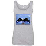 Pray for America - Anvil Ladies' 100% Ringspun Cotton Tank Top