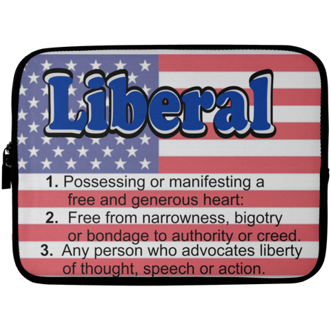 Liberal Flag - 10 inch Laptop/Tablet Sleeve