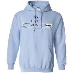 No hate zone, Pullover Hoodie 8 oz