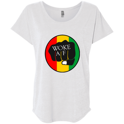 Woke AF-  Next Level Ladies' Triblend Dolman Sleeve