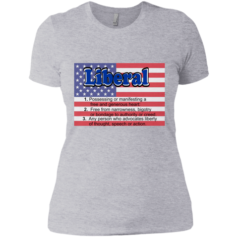 Liberal Flag - Ladies' Boyfriend T-Shirt