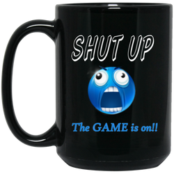 Game is on - 15 oz. Black Mug