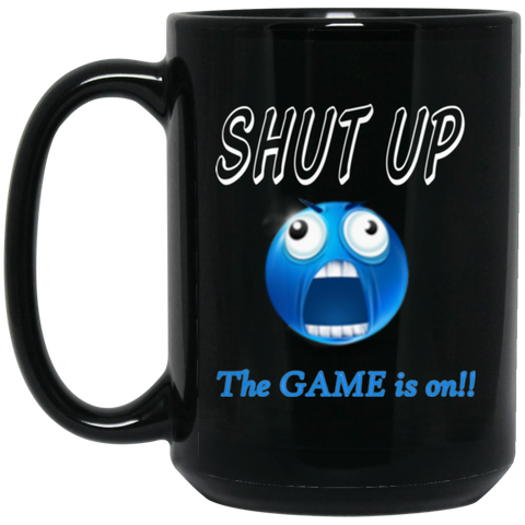 Game is on - 15 oz. Black Mug