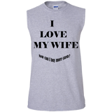I Love My Wife - Men's Cotton Sleeveless Tee