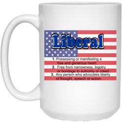 Liberal Flag - Mug White 15oz.