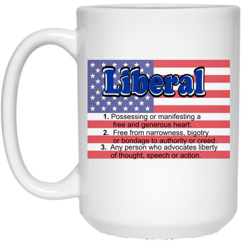 Liberal Flag - Mug White 15oz.