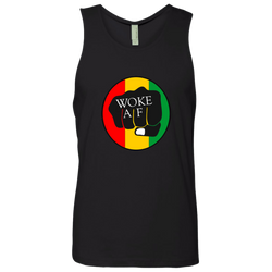 Woke AF-  Next Level Men's Cotton Tank