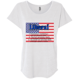 Liberal Flag - Ladies' Triblend Dolman Sleeve